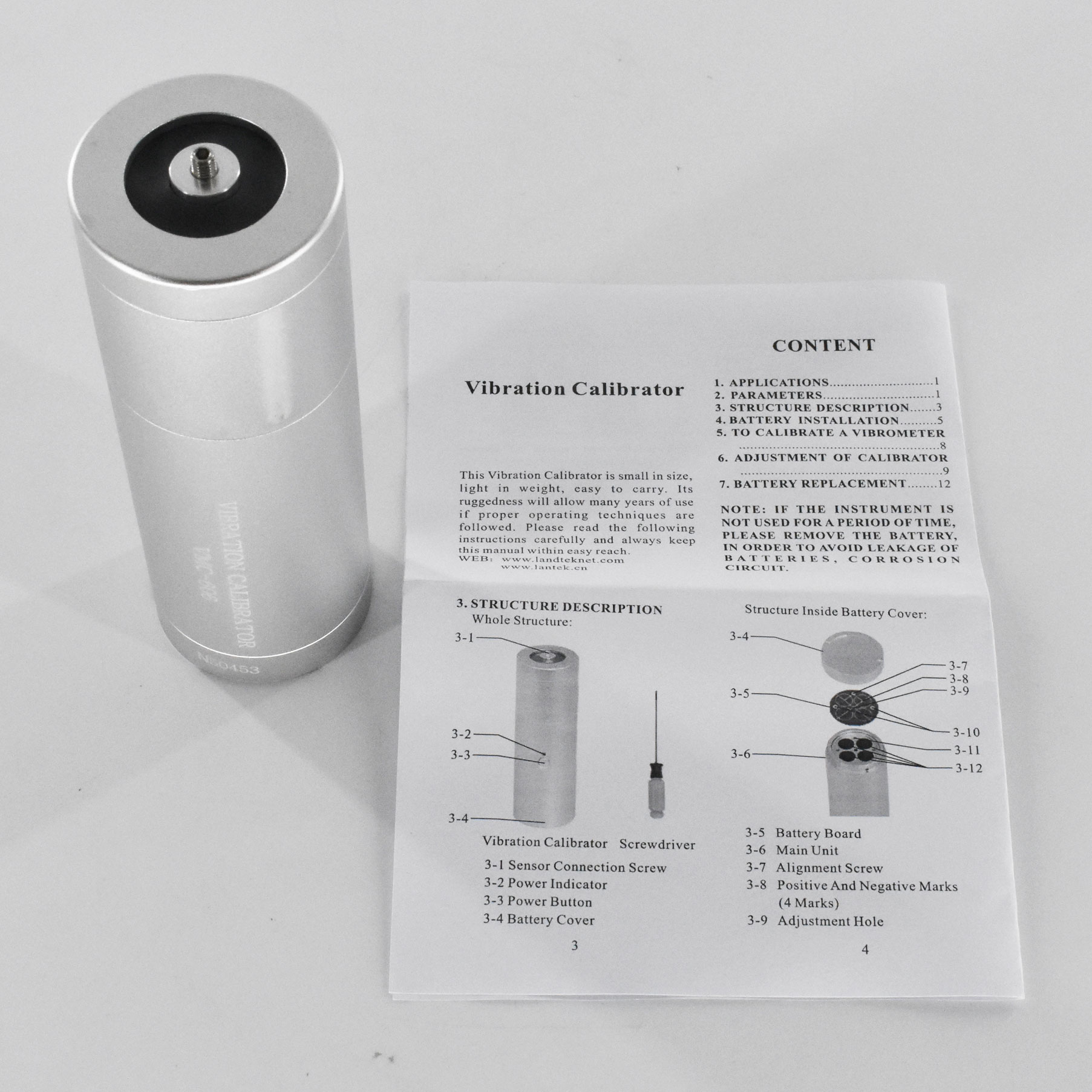 Vibration Calibration Shaker - Calibrador de vibração VMC-606 acelerômetros portáteis