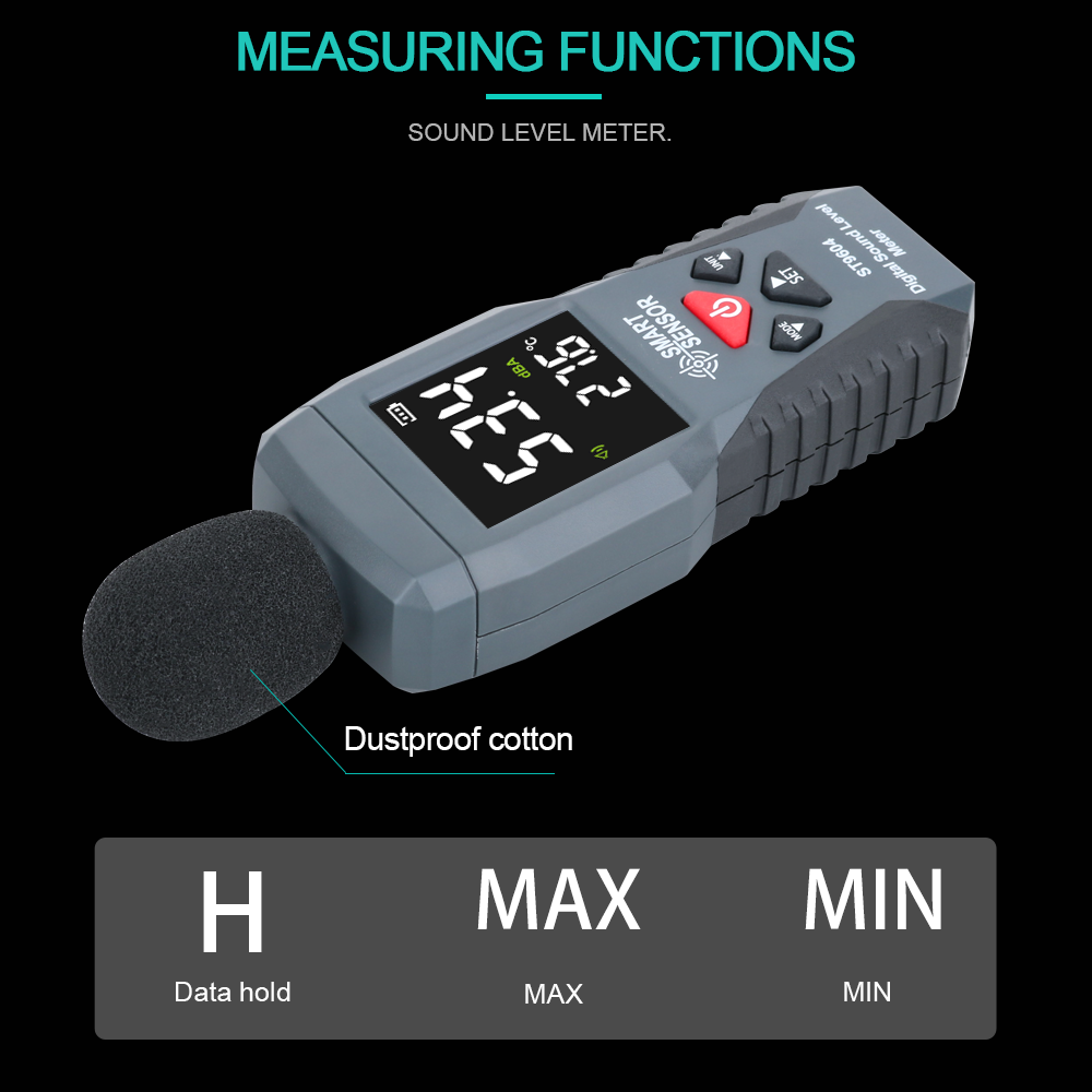 Sound Level Meter Db 30-130 - Medidor de nível de som digital