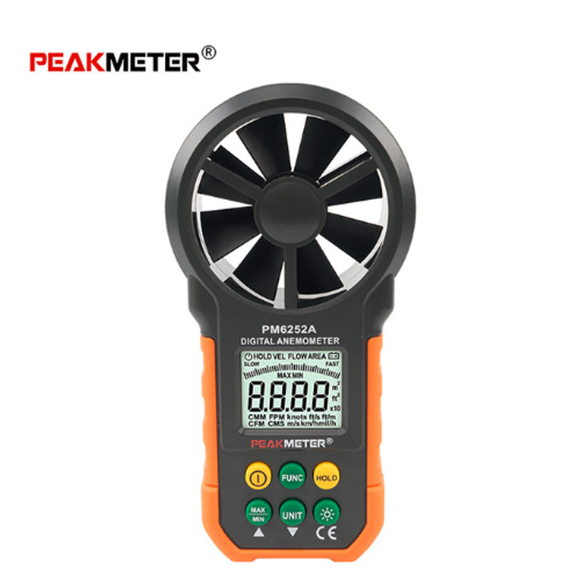 Anemometer Digital Wind Speed - Anemômetro Digital PEAKMETER PM6252A/PM6252B Medidor de