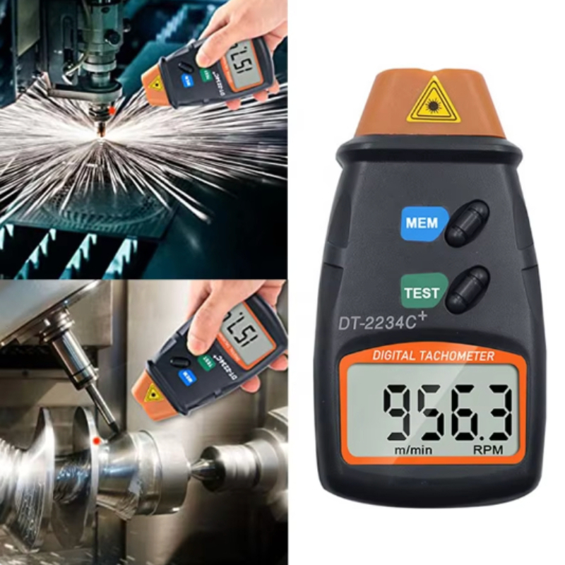 Tachometer Digital Laser Rpm - Tacômetro Digital Profissional com Display LCD,