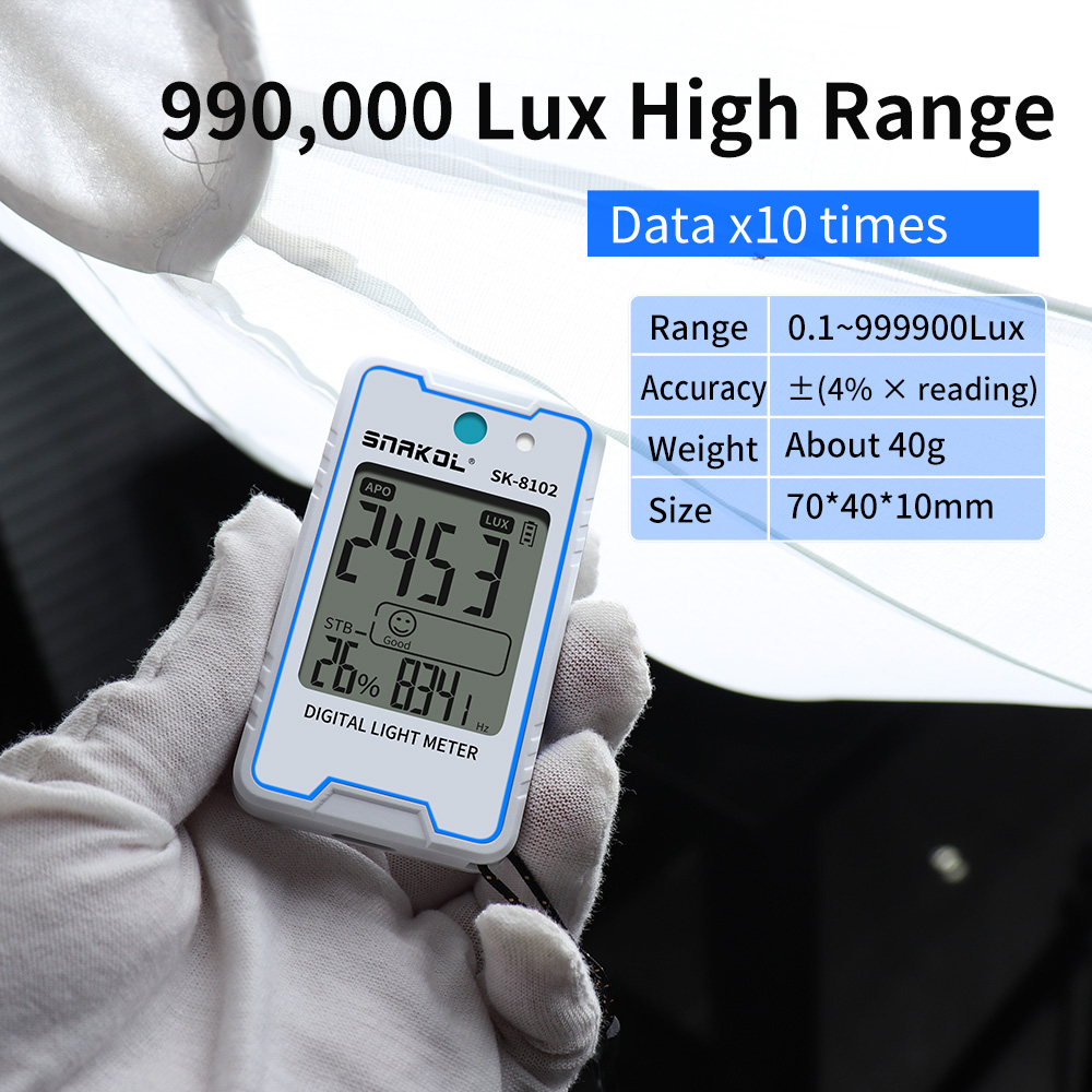 Lux Meter Digital Light - Snakol mini lux medidor iluminômetro digital