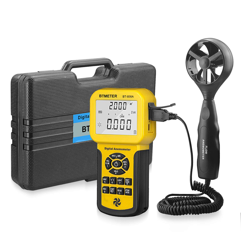 Anemometer Digital Wind Speed - Anemômetro Digital BT-856A, Medidor de Vazão