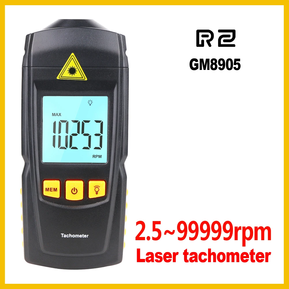 Rz portátil digital laser tacô - Tachometer Digital Laser Rpm avaliação e preço
