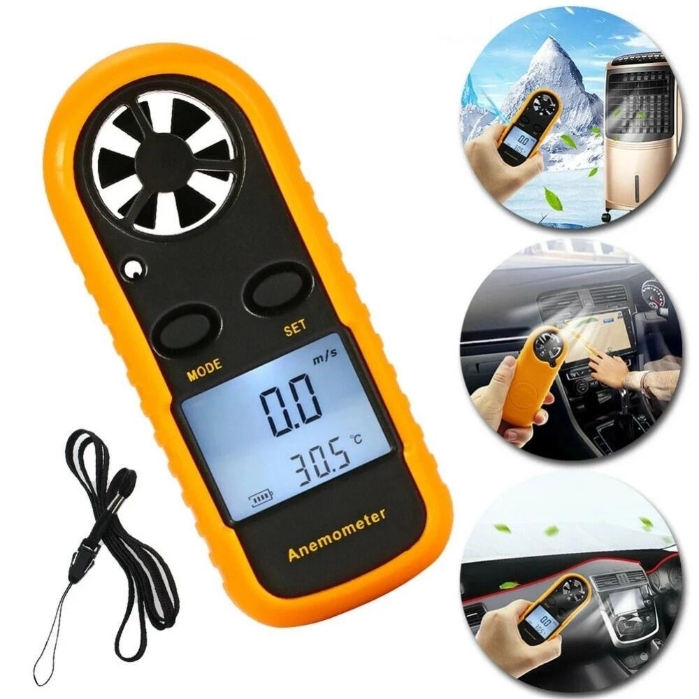 Mini anemômetro digital portát - Anemometer Digital Wind Speed avaliação e preço