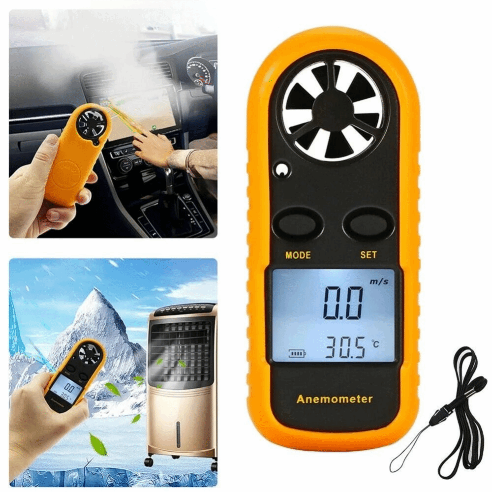 Mini anemômetro digital portát - Anemometer Digital Wind Speed avaliação e preço