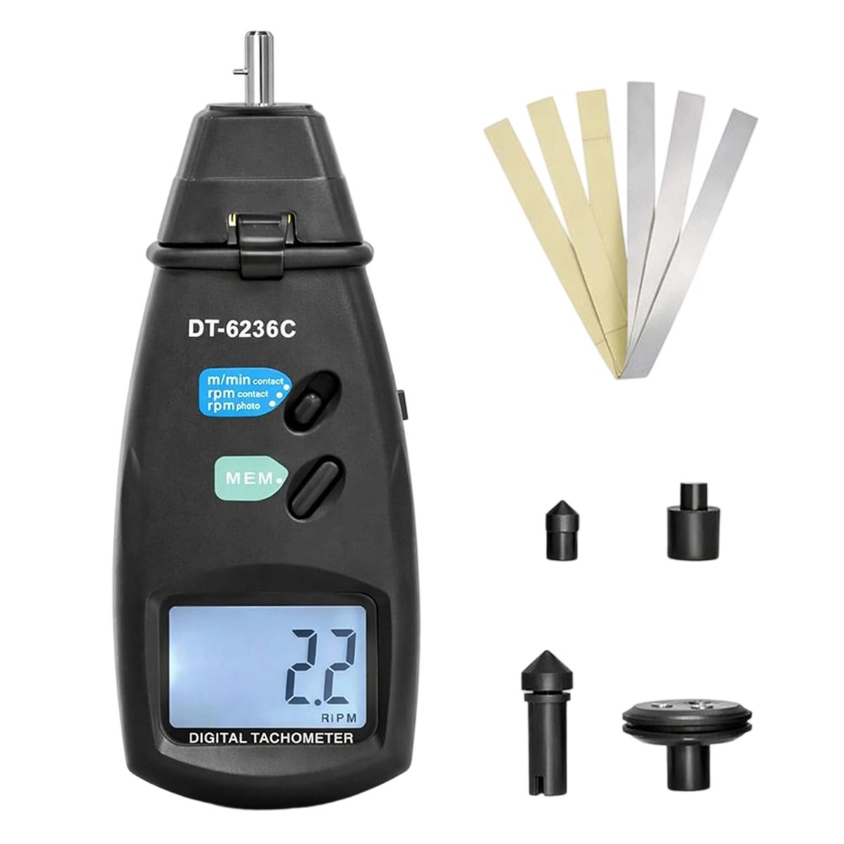 Tacômetro Digital 2 em 1 Multi - Tachometer Digital Laser Rpm avaliação e preço