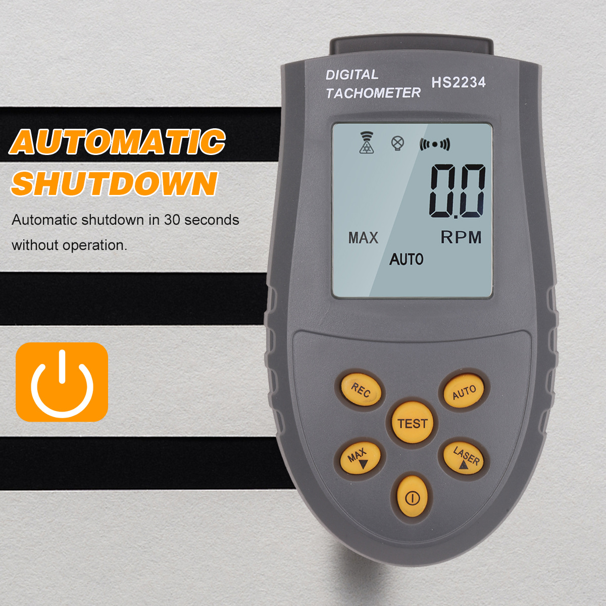 Tacômetro fotoelétrico a laser - Tachometer Digital Laser Rpm avaliação e preço