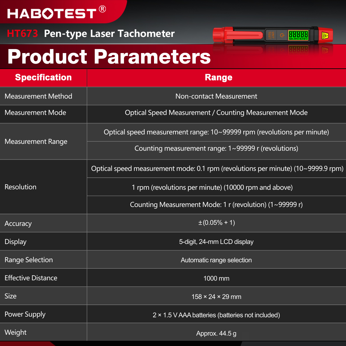 Tacômetro Digital a Laser Tipo - Tachometer Digital Laser Rpm avaliação e preço