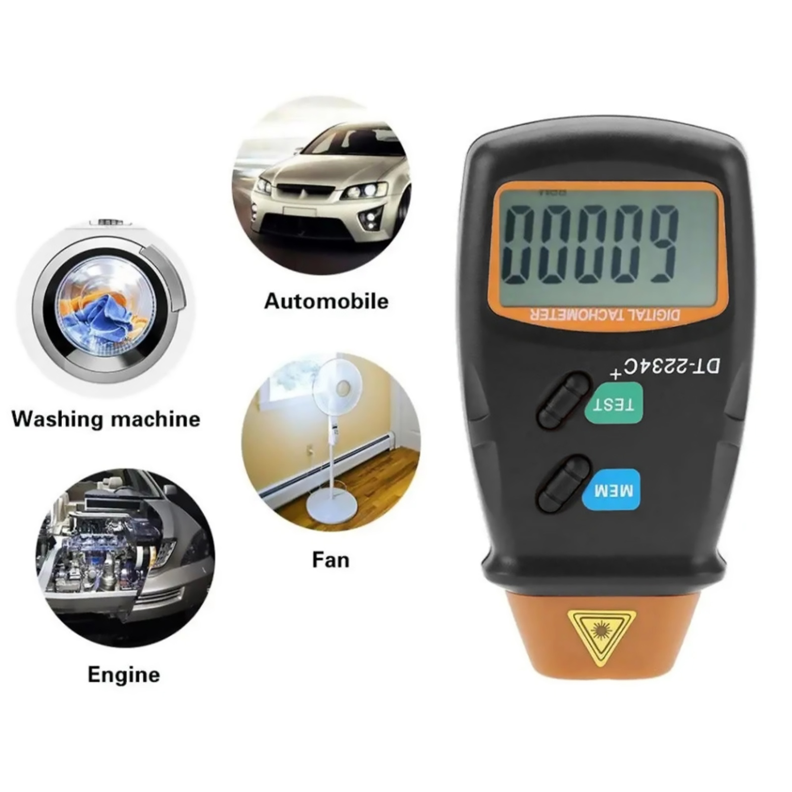 Tacômetro Digital a Laser 2.5- - Tachometer Digital Laser Rpm avaliação e preço