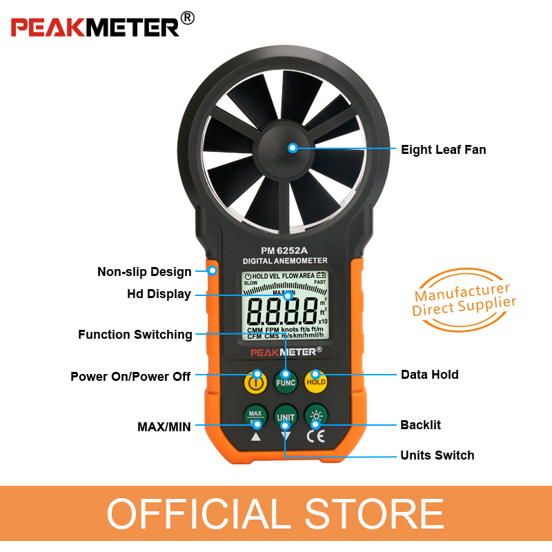 Anemômetro Digital Portátil PE - Anemometer Digital Wind Speed avaliação e preço