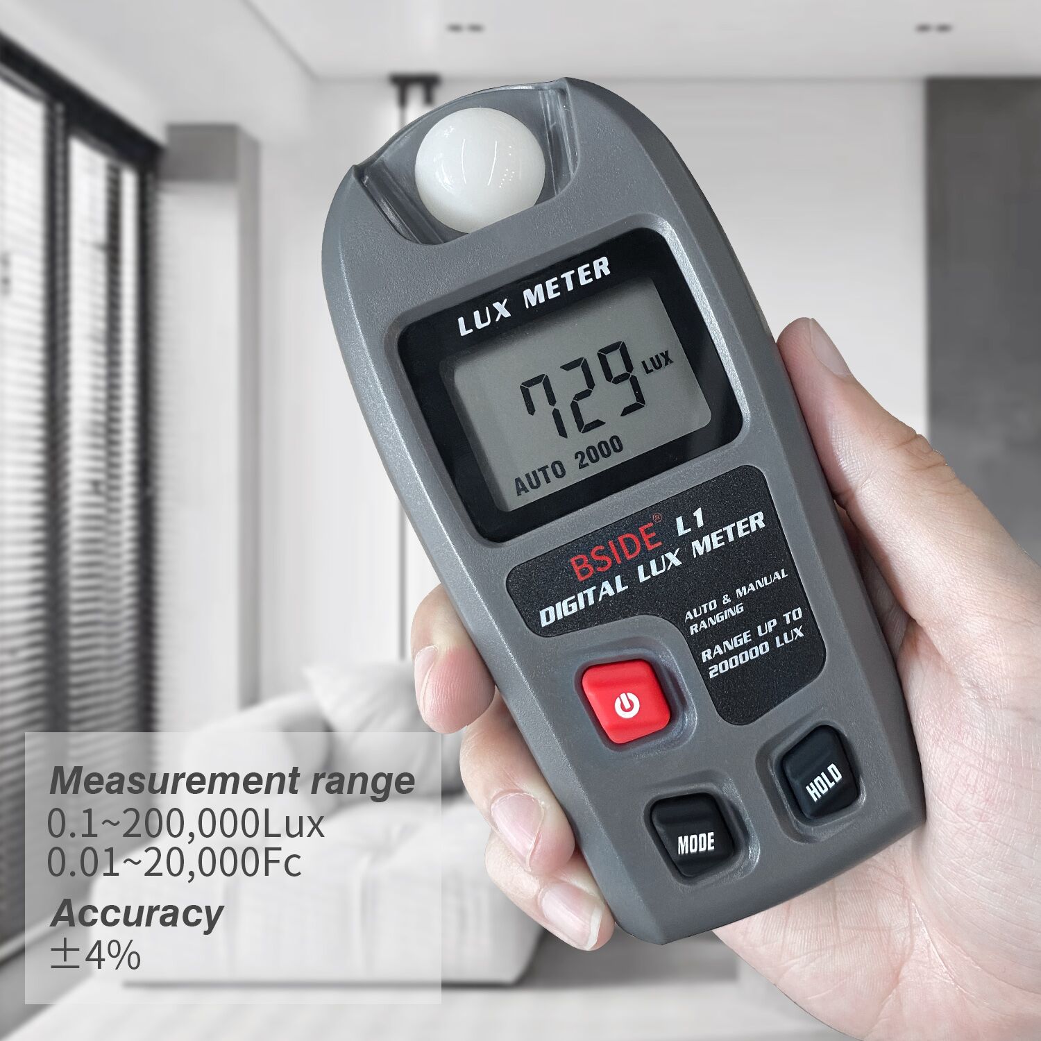 Bside l1 medidor de luz digita - Lux Meter Digital Light avaliação e preço