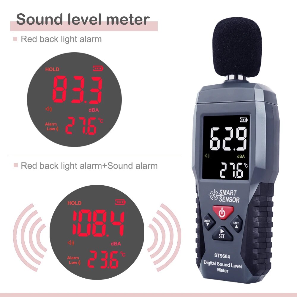 Medidor de nível de som digita - Sound Level Meter Db 30-130 avaliação e preço