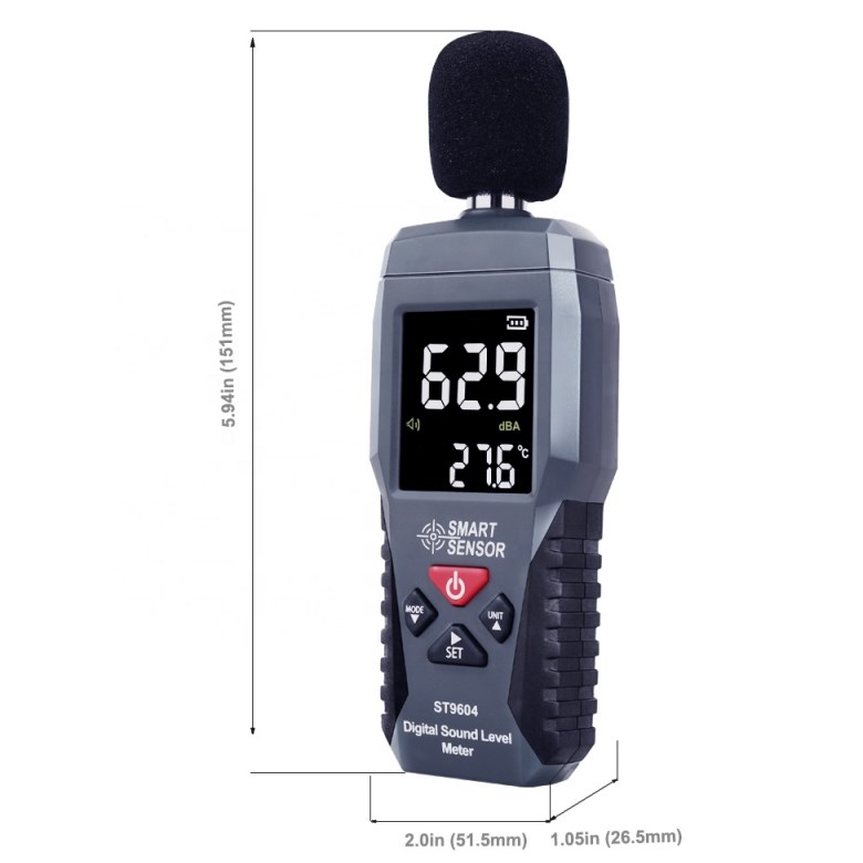 Medidor de Nível de Som com Di - Sound Level Meter Db 30-130 avaliação e preço