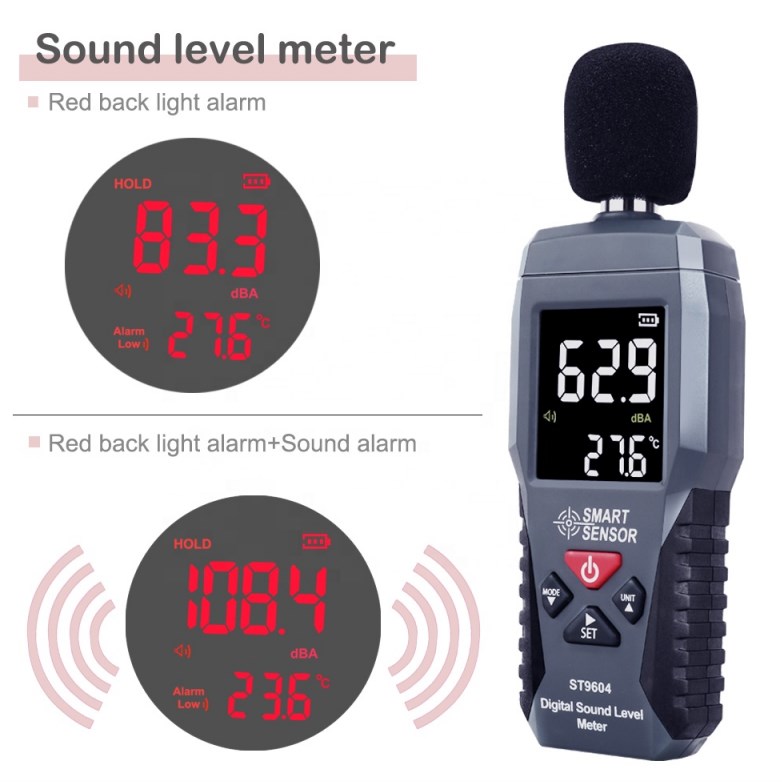 Medidor de Nível de Som com Di - Sound Level Meter Db 30-130 avaliação e preço