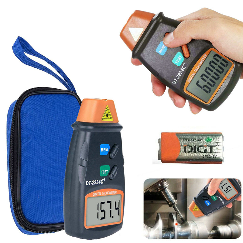 Tacômetro Digital Profissional - Tachometer Digital Laser Rpm avaliação e preço