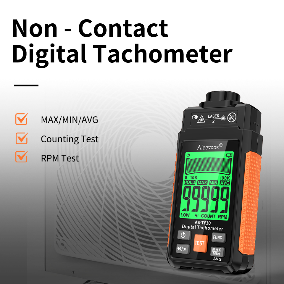 Tacômetro a laser digital port - Tachometer Digital Laser Rpm avaliação e preço