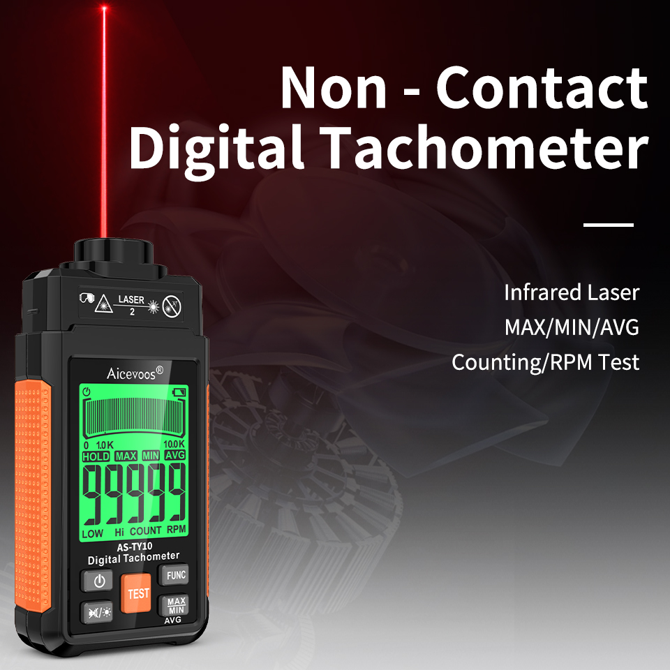 Tacômetro a laser digital port - Tachometer Digital Laser Rpm avaliação e preço