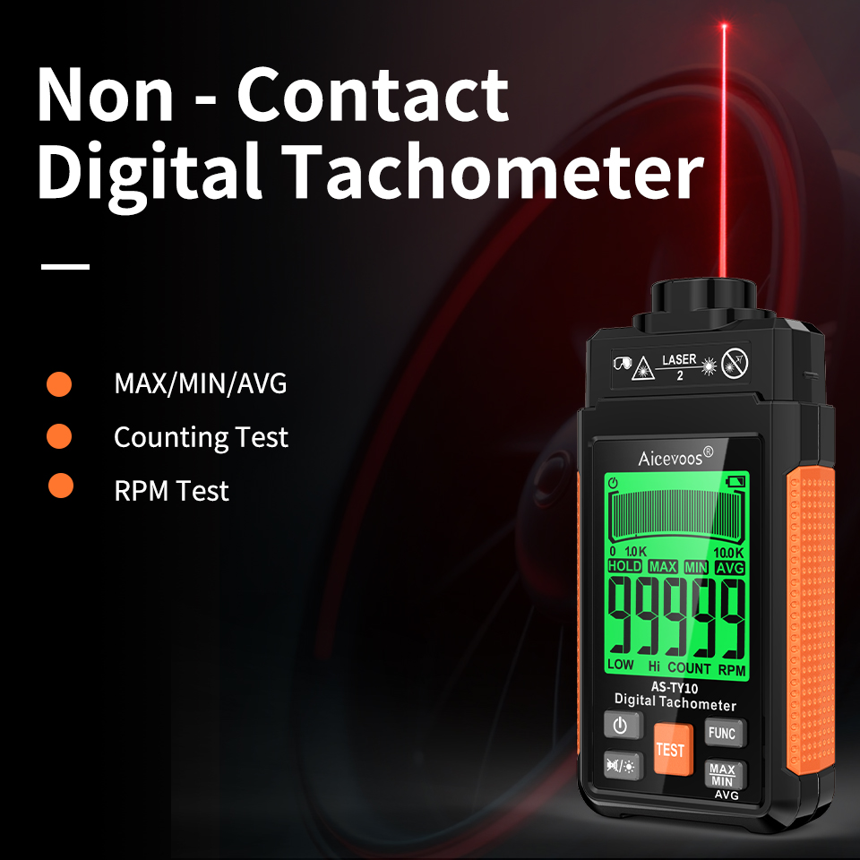 Tacômetro a laser digital port - Tachometer Digital Laser Rpm avaliação e preço