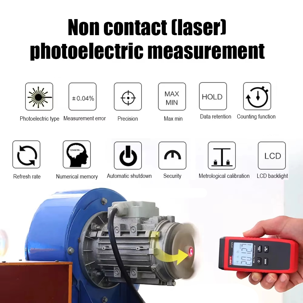 UNI-T Mini Tacômetro Laser Dig - Tachometer Digital Laser Rpm avaliação e preço