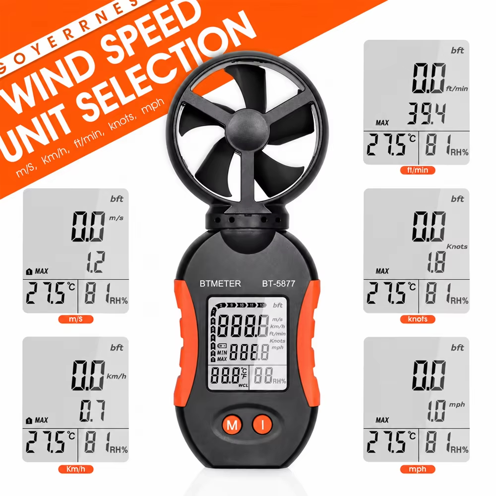 Anemômetro digital portátil, m - Anemometer Digital Wind Speed avaliação e preço