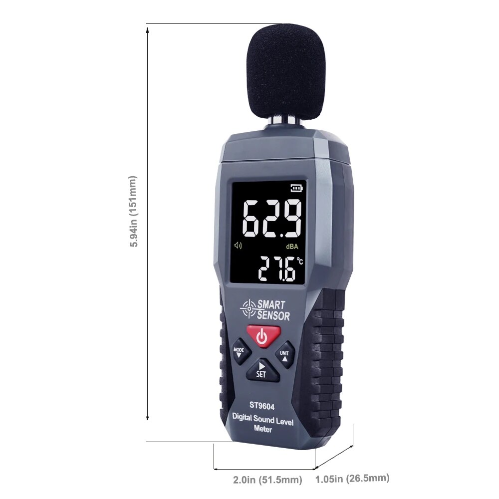 Sensor inteligente medidor de  - Sound Level Meter Db 30-130 avaliação e preço