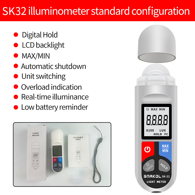 SK-32 medidor de luz digital m - Lux Meter Digital Light avaliação e preço